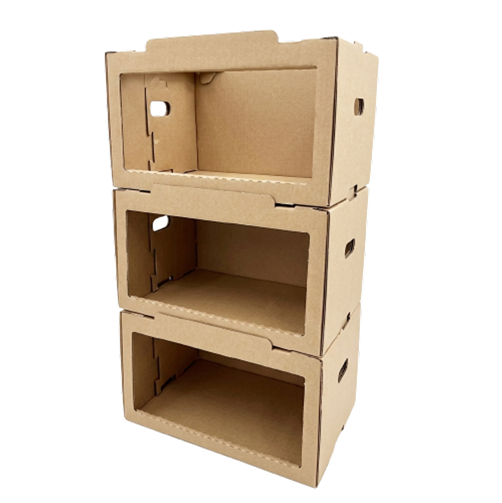 段ボール棚 組み立て式 業務用オープン収納ラック BOX-EX101 【送料無料】